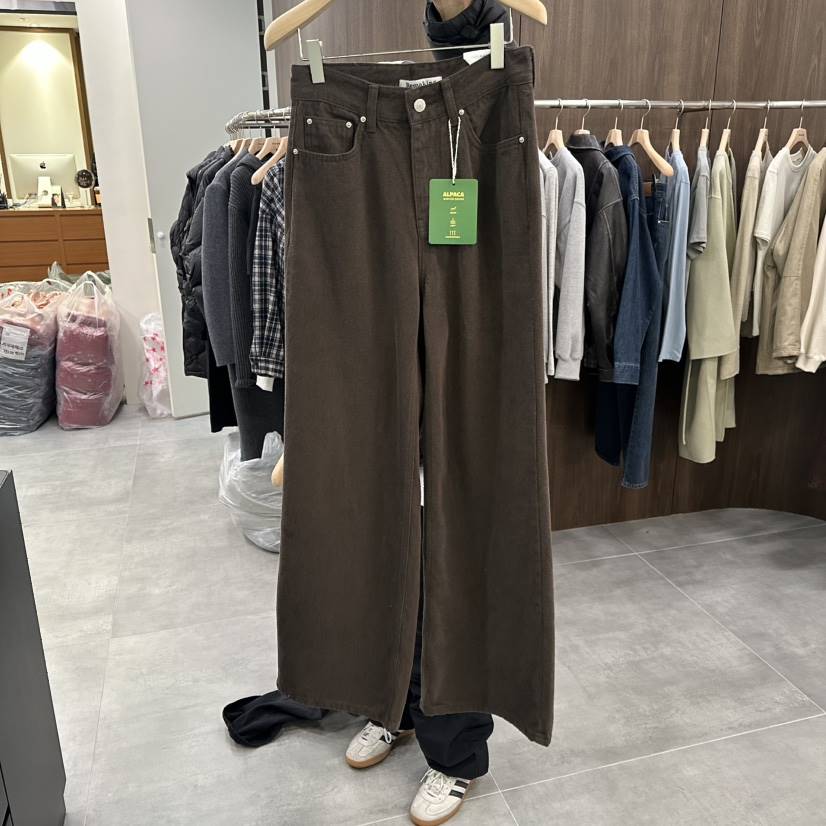 URBANSTORY/REMAKING韓國代購㊣女士新品人氣牛仔褲口袋羊駝Remaking/URBANSTORY牛仔褲