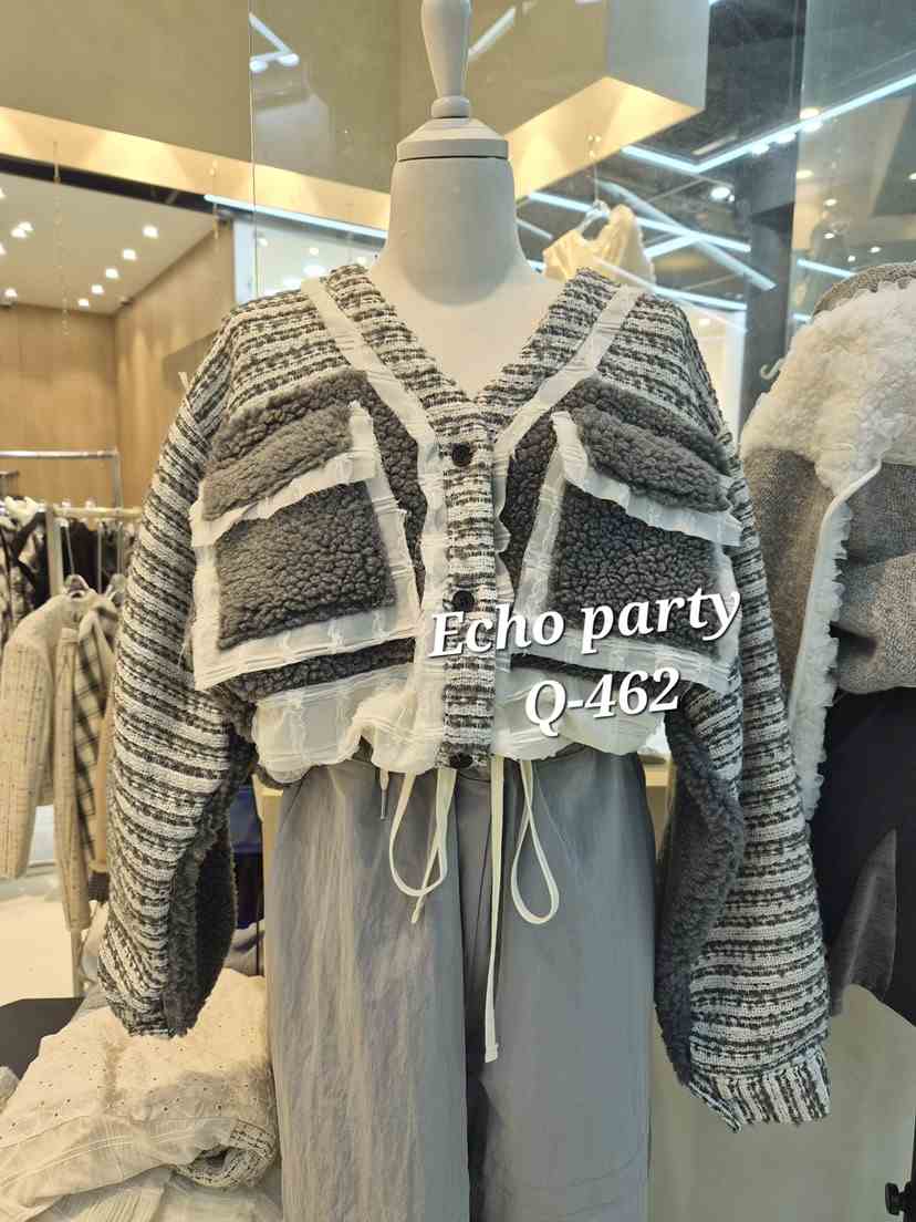 ECHOPARTY東大門㊣代購女士新品熱賣推薦25秋冬休閑時尚夾克ECHOPARTY夾克