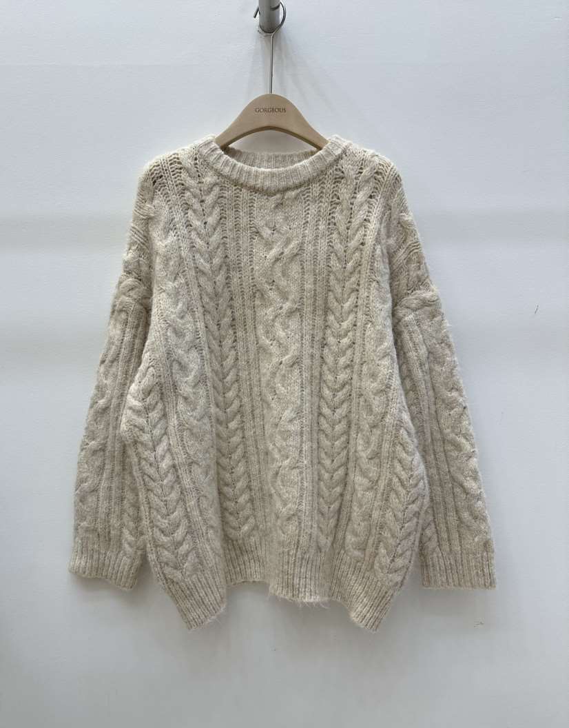 GORGEOUS韓國代購㊣女裝新款推薦熱賣職業休閑針織衫羊毛寬松GORGEOUS針織衫