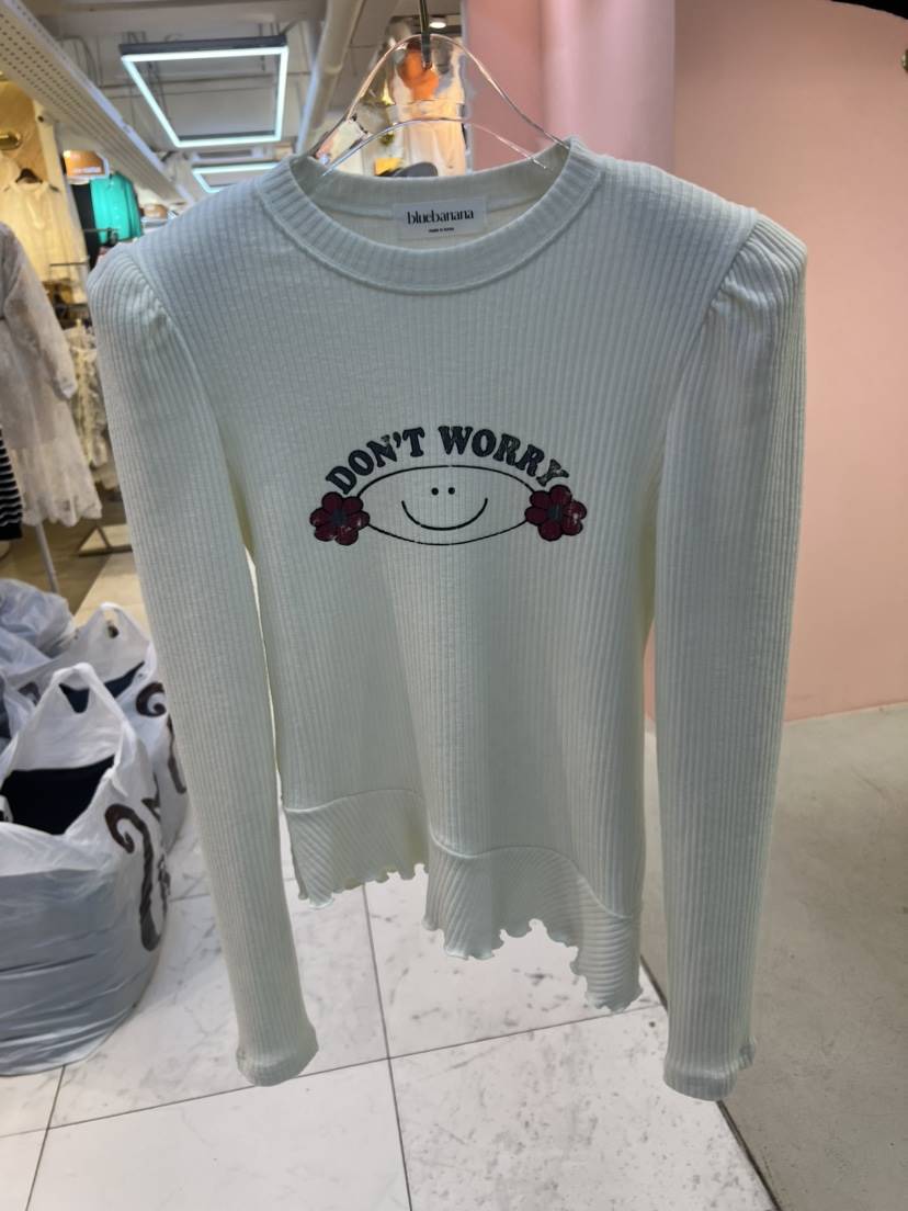 BLUE BANANA東大門㊣代購女裝新款休閑熱賣推薦職業長袖T恤BLUE BANANA長袖T恤