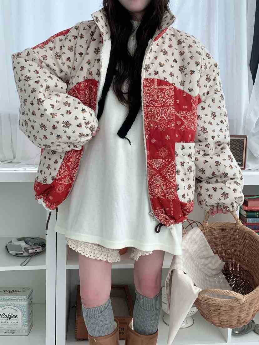 MAISONDEGLORY韓國直郵㊣女裝新款25秋冬推薦人氣職業短款棉服MAISON DE GLORY短款棉服