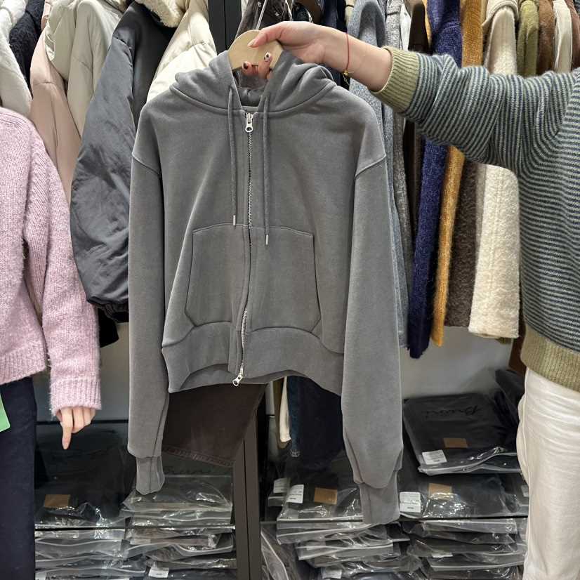 BRUNI/RICOTTA東大門㊣實拍女士新品職業推薦夾克連帽拉鏈衫BRUNI/RICOTTA夾克