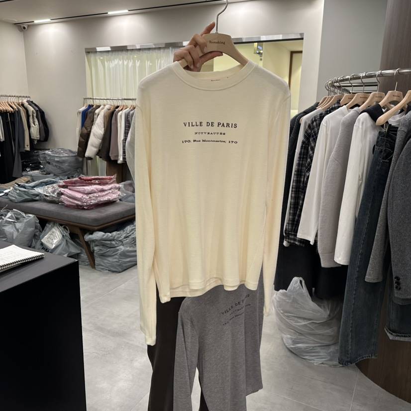 URBANSTORY/REMAKING韓國代購㊣女裝新品人氣25秋冬長袖T恤Remaking/URBANSTORY長袖T恤