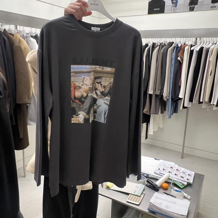 NUTPLAN韓國代購㊣女士新品時尚職業25秋冬推薦熱賣長袖T恤NUTPLAN長袖T恤