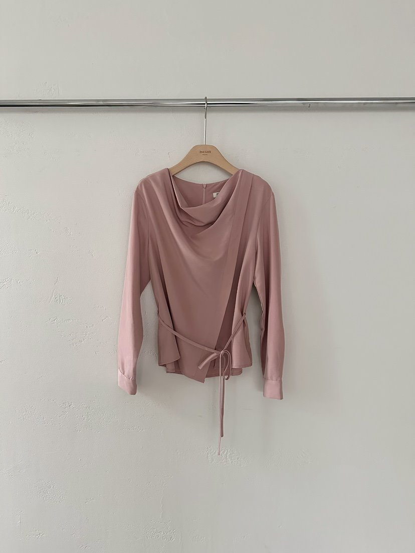 2ND GATE東大門㊣代購女士新品推薦人氣真品襯衫蕾絲衫含腰繩2ND GATE襯衫/蕾絲衫