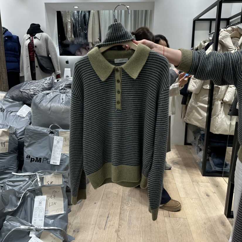 BRUNI/RICOTTA東大門㊣代購女裝新品熱賣25秋冬針織衫套裝浣熊BRUNI/RICOTTA針織衫