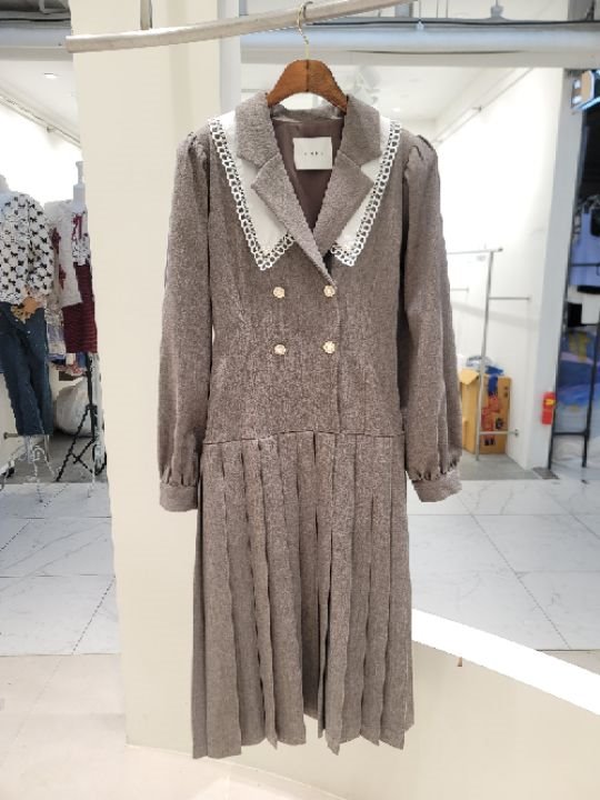 CATS韓國直郵㊣女裝新品休閑人氣真品時尚25秋冬職業連衣裙CAT.S連衣裙