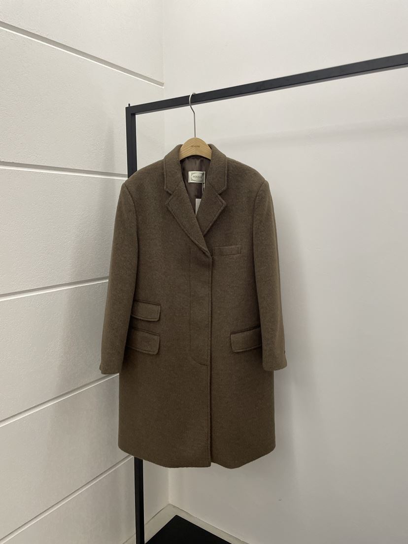 MOVENNE東大門㊣實拍女裝新款時尚休閑職業真品推薦中長款大衣MOVENNE中長款大衣