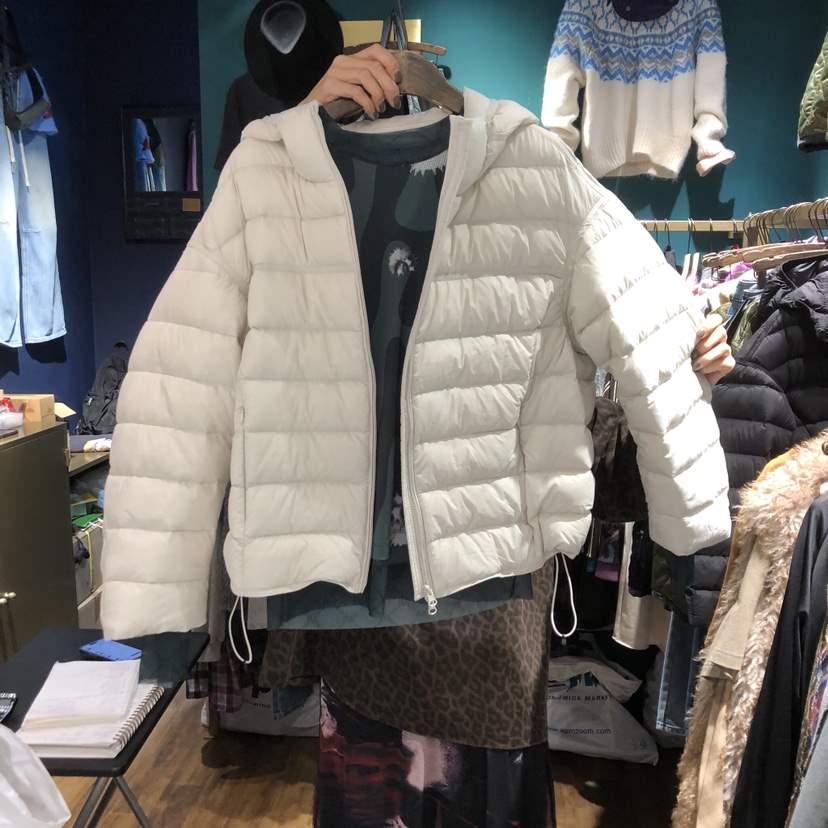 MERCI LINDA東大門㊣直郵女裝新款人氣短款羽絨服連帽鴨絨MERCI LINDA短款羽絨服