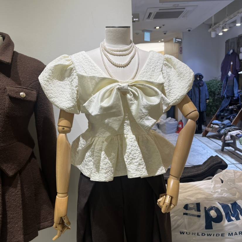 TYCHE韓國直郵㊣女士新款職業真品休閑推薦25秋冬襯衫蕾絲衫TYCHE襯衫/蕾絲衫