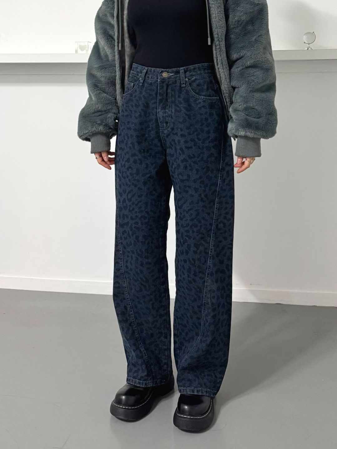 DOUBLEM韓國代購㊣女裝新品時尚真品人氣25秋冬職業熱賣牛仔褲DOUBLEM牛仔褲