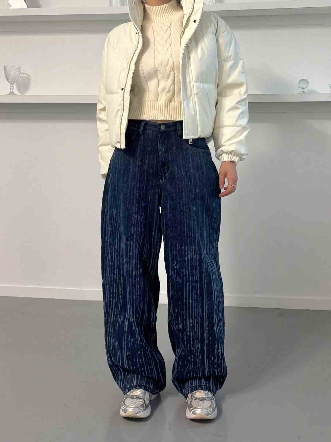 DOUBLEM東大門㊣直郵女士新品休閑25秋冬真品熱賣人氣牛仔褲DOUBLEM牛仔褲