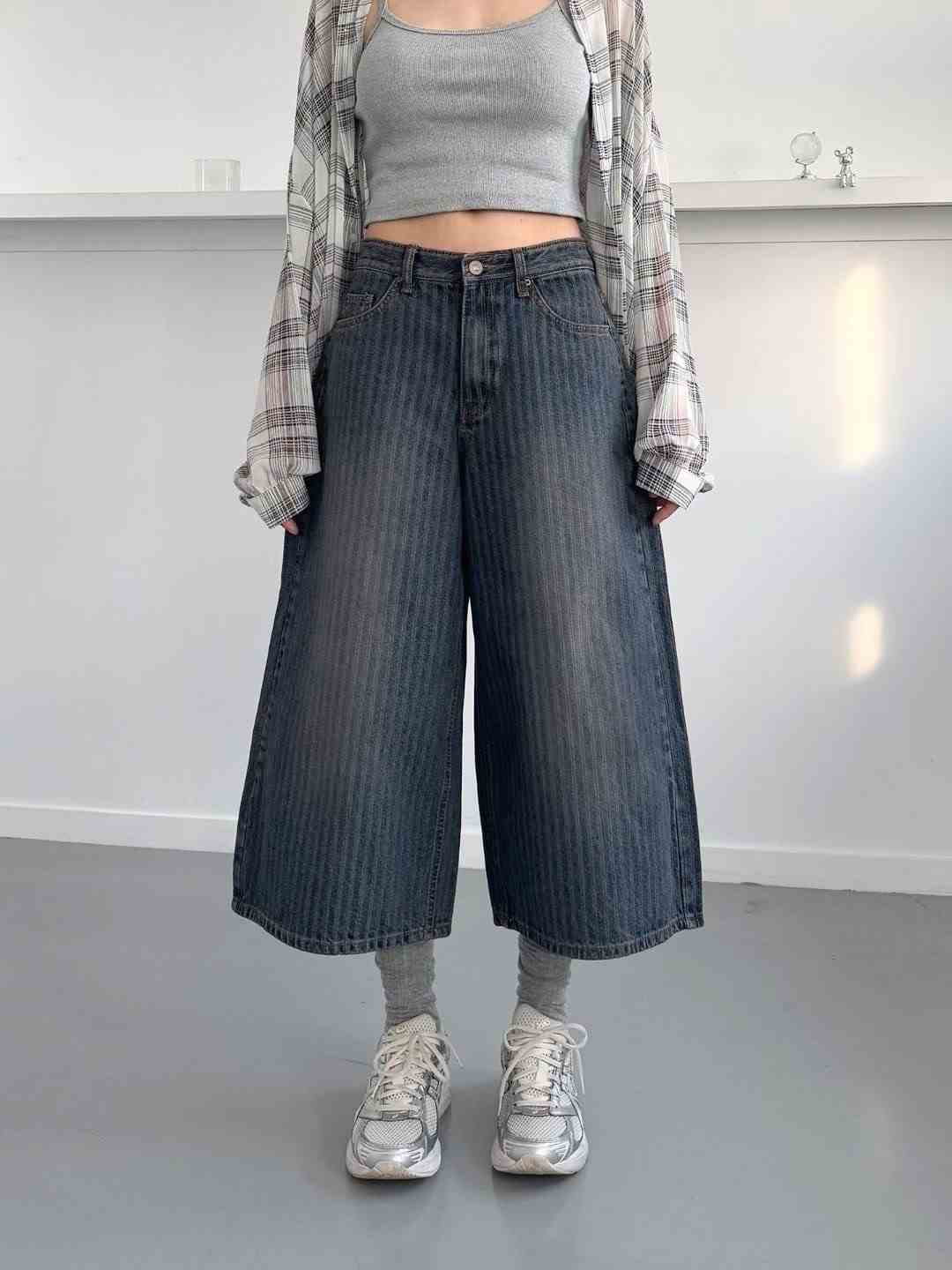 DOUBLEM韓國直郵㊣女士新款熱賣真品職業推薦休閑時尚牛仔褲DOUBLEM牛仔褲