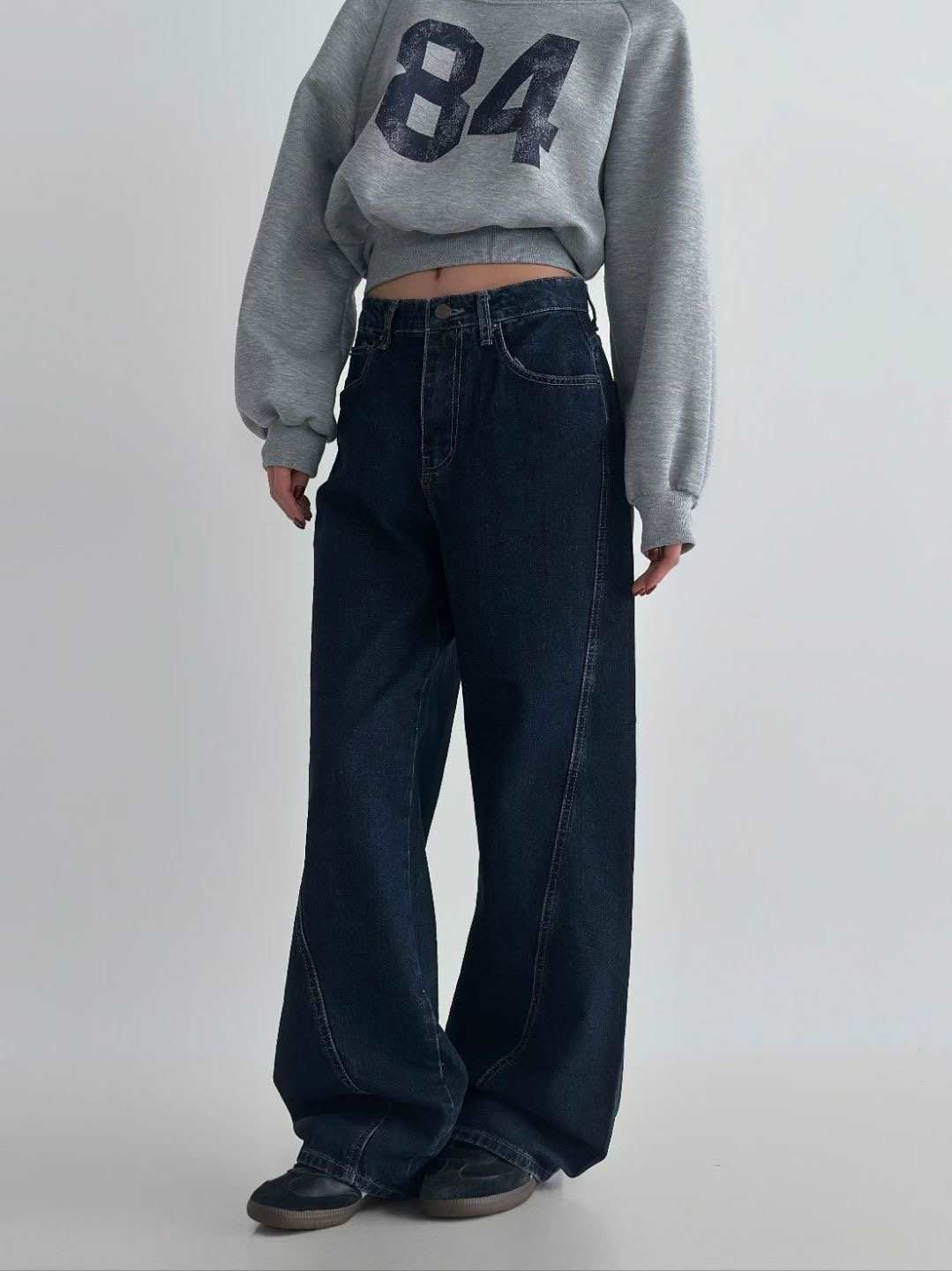 DOUBLEM韓國直郵㊣女士新品25秋冬時尚熱賣休閑人氣推薦牛仔褲DOUBLEM牛仔褲