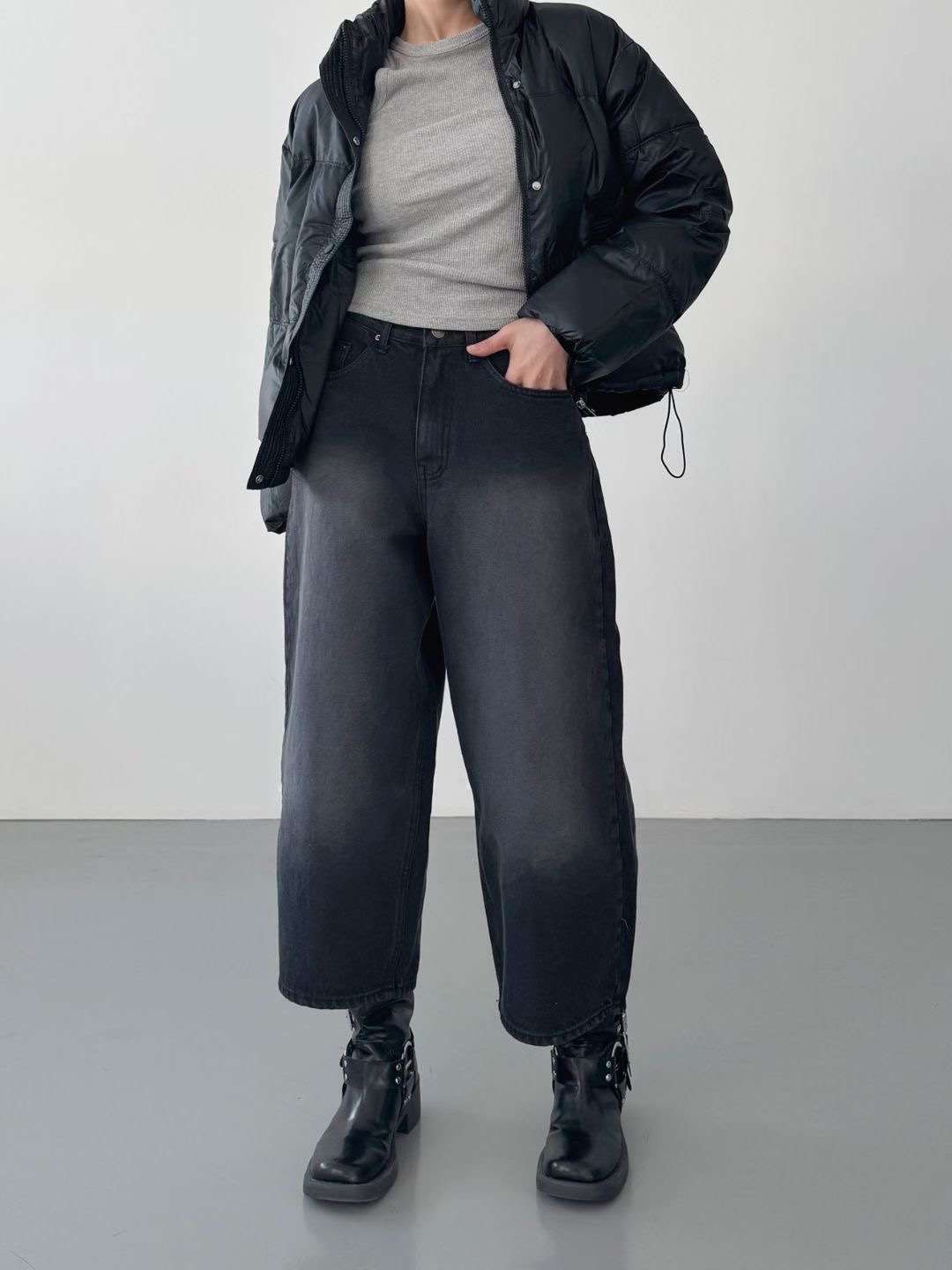 DOUBLEM東大門㊣實拍女士新款人氣真品時尚職業推薦休閑牛仔褲DOUBLEM牛仔褲