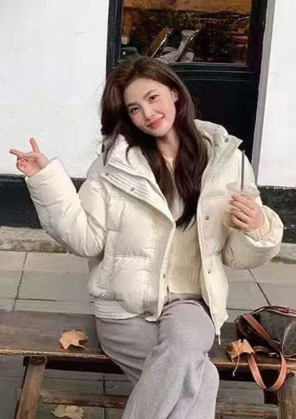 Y.BUTTERFIY韓國直郵㊣女士新款真品職業人氣熱賣短款棉服Y.BUTTERFIY短款棉服