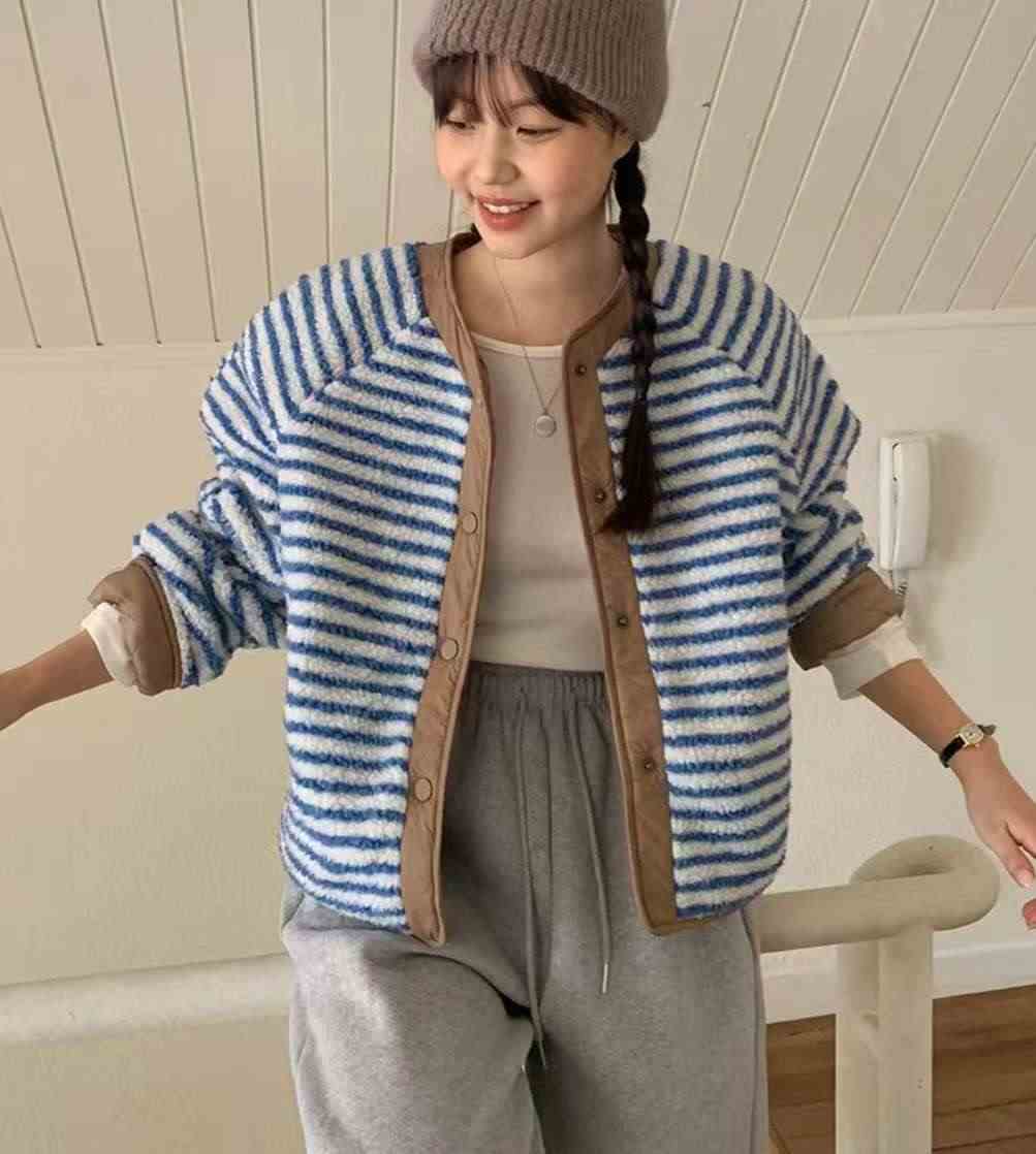 Y.BUTTERFIY東大門㊣直郵女士新品熱賣職業時尚真品夾克條紋Y.BUTTERFIY夾克