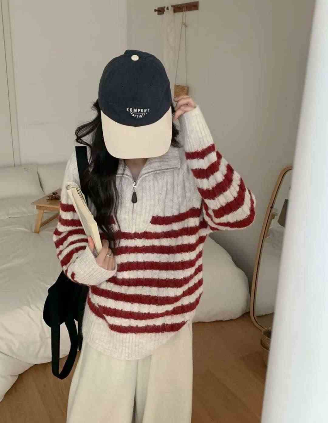 Y.BUTTERFIY東大門㊣直郵女裝新款職業25秋冬人氣推薦毛衣Y.BUTTERFIY毛衣