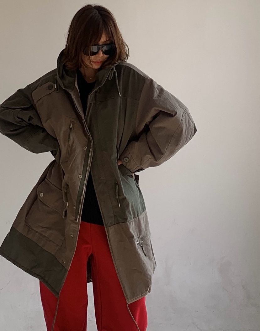 PARIS MATCH東大門㊣代購女裝新品職業休閑推薦中長款大衣PARIS MATCH中長款大衣