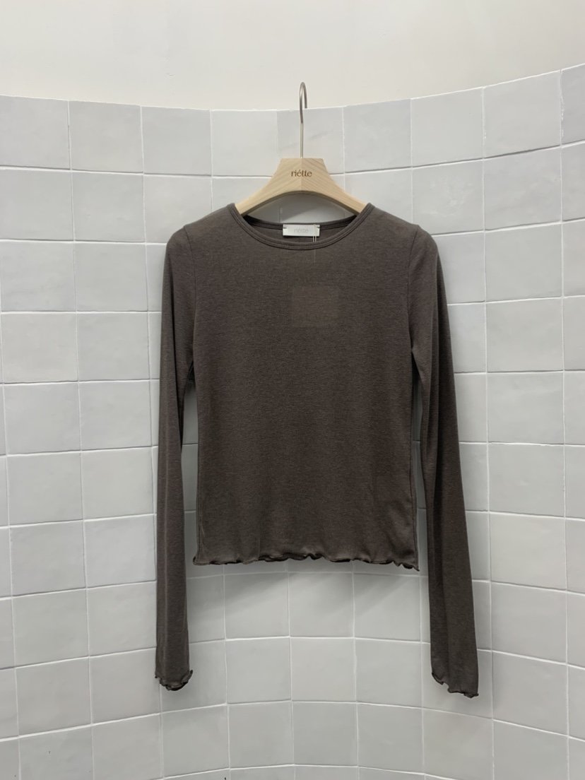 RIETTE東大門㊣直郵女裝新品25秋冬熱賣時尚職業長袖T恤羊毛RIETTE長袖T恤