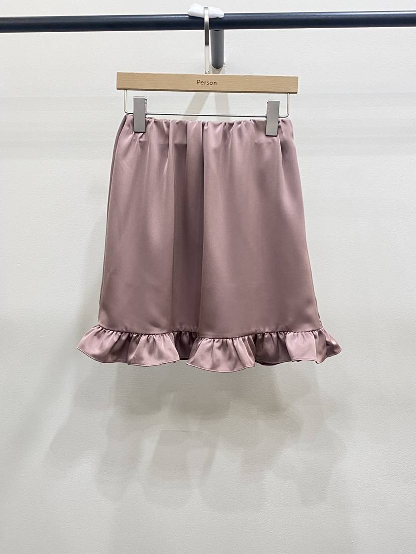 PERSON韓國直郵㊣女裝新品25秋冬推薦休閑職業時尚短裙緞面PERSON短裙