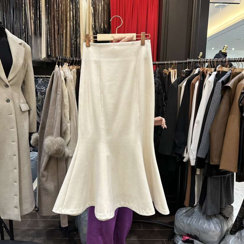 HERISH-HAUTE韓國直郵㊣女士新款推薦熱賣休閑25秋冬職業長裙HERISH-HAUTE長裙