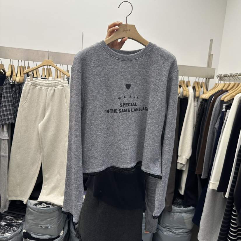 SPECIAL東大門㊣直郵女裝新款時尚25秋冬職業休閑推薦長袖T恤SPECIAL長袖T恤