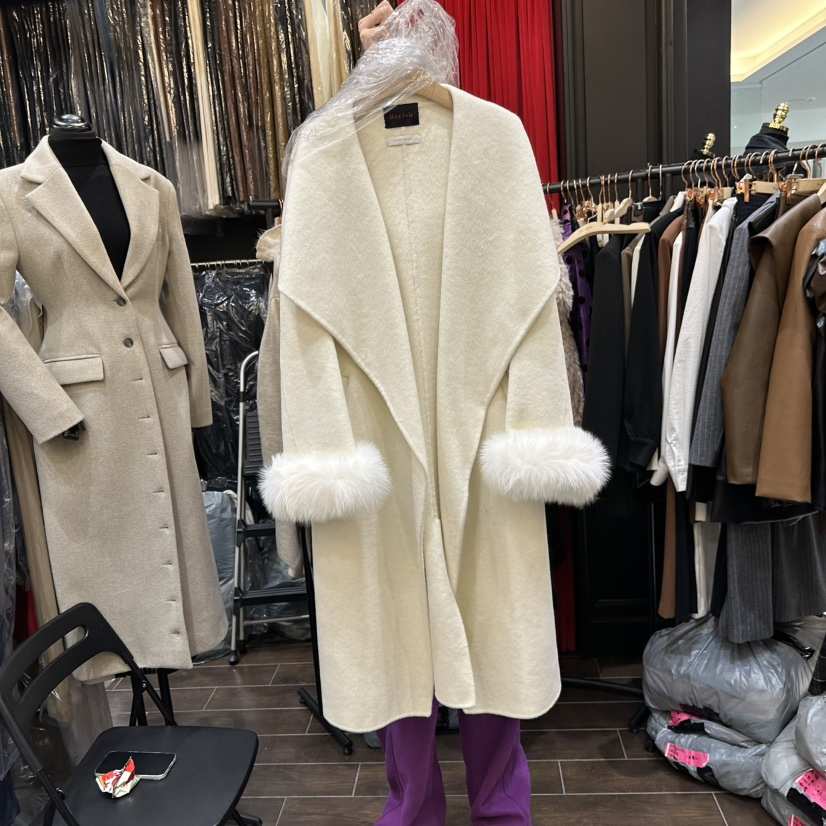 HERISH-HAUTE東大門㊣實拍女士新款時尚推薦25秋冬中長款大衣HERISH-HAUTE中長款大衣