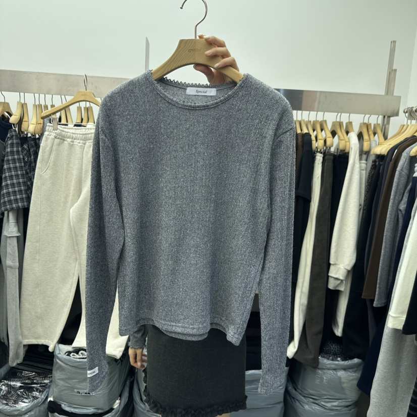 SPECIAL韓國直郵㊣女士新款人氣時尚推薦休閑熱賣25秋冬長袖T恤SPECIAL長袖T恤