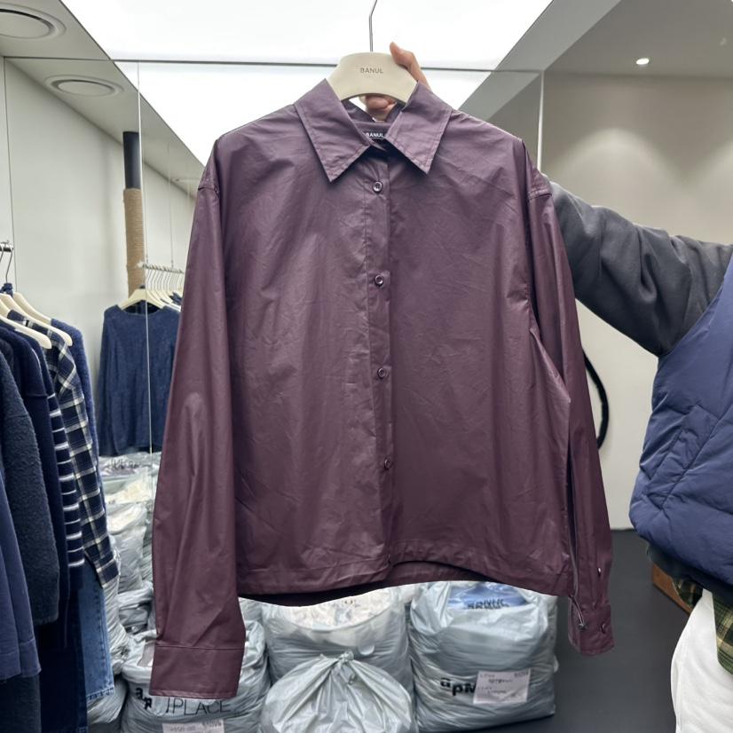 BANUL東大門㊣直郵女裝新款熱賣時尚人氣休閑襯衫蕾絲衫涂層BANUL襯衫/蕾絲衫