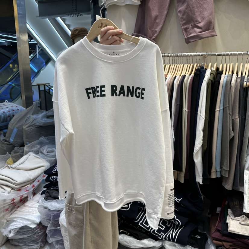 REPLAY東大門㊣實拍女裝新款25秋冬時尚人氣熱賣職業長袖T恤REPLAY長袖T恤