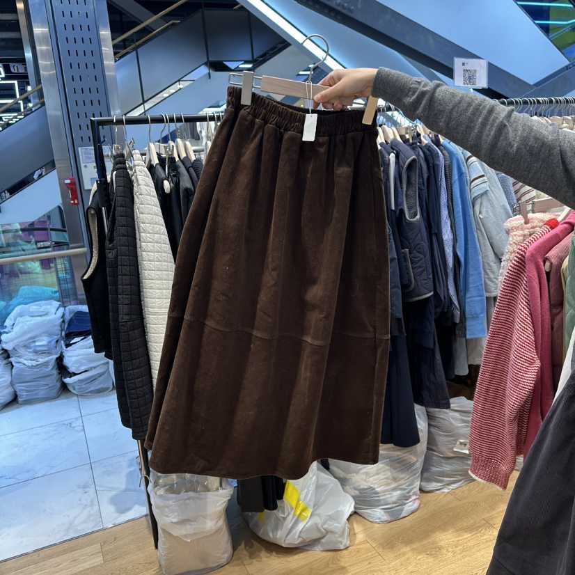 TARA東大門㊣直郵女裝新品時尚人氣25秋冬休閑推薦長裙燈芯絨TARA長裙