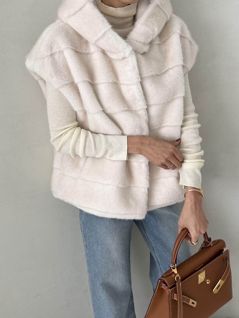 DEMAR東大門㊣實拍女士新品休閑職業25秋冬馬甲不含內搭皮草DEMAR馬甲