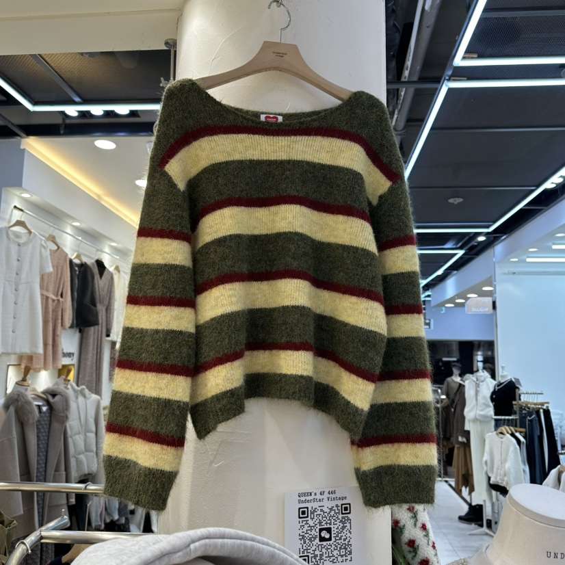 UNDERSTAR_VINTAGE東大門㊣實拍女裝新品熱賣時尚休閑針織衫UNDERSTAR_VINTAGE針織衫