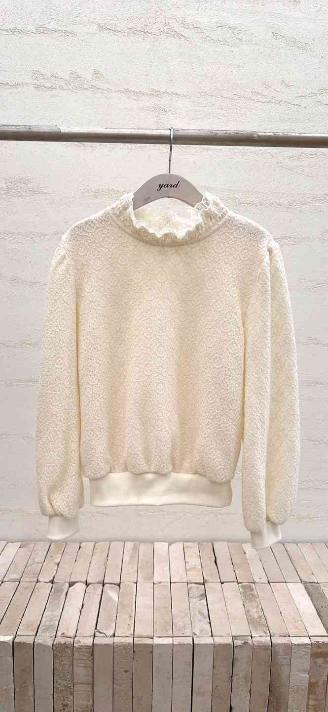 YARD東大門㊣實拍女裝新品時尚推薦休閑職業襯衫蕾絲衫蕾絲YARD襯衫/蕾絲衫