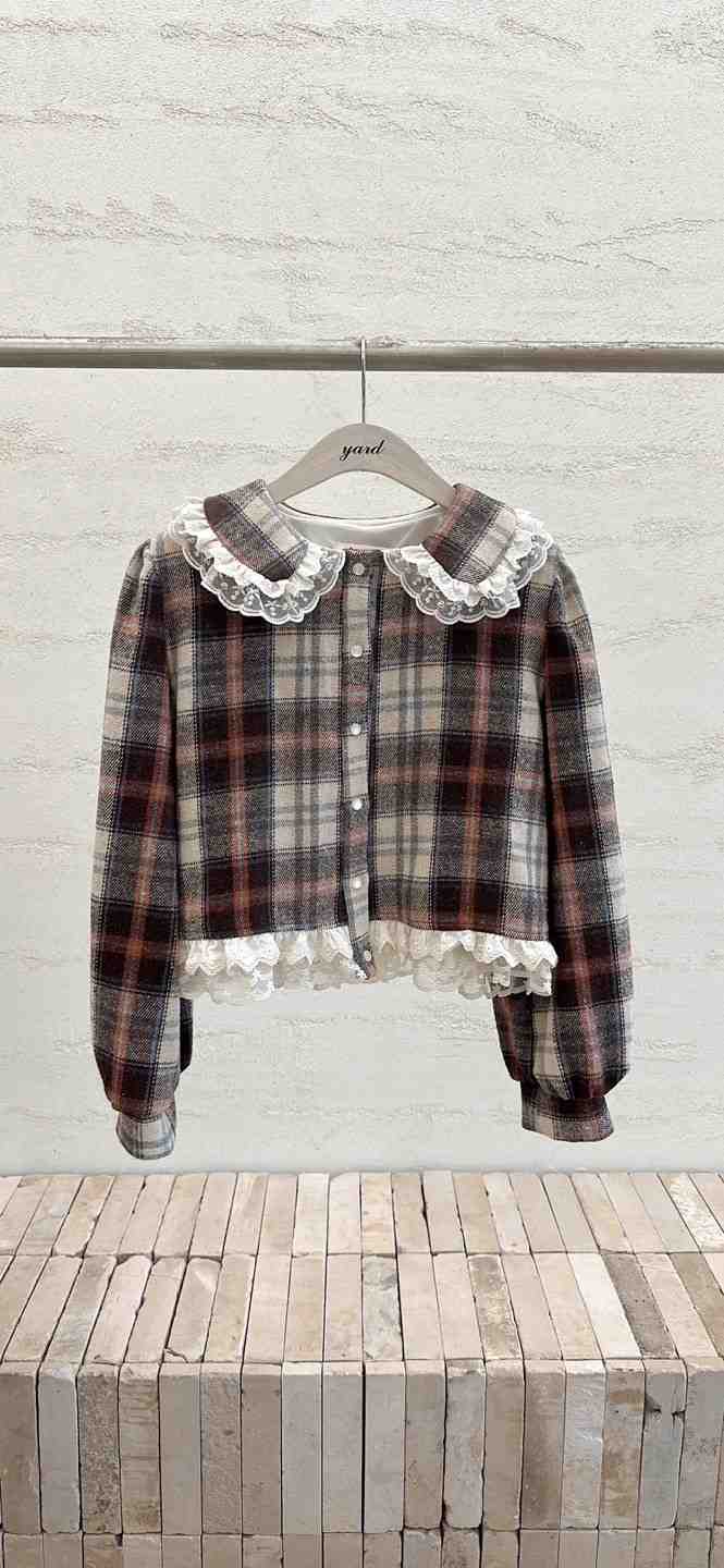 YARD東大門㊣實拍女士新品時尚職業25秋冬熱賣襯衫蕾絲衫刺繡YARD襯衫/蕾絲衫