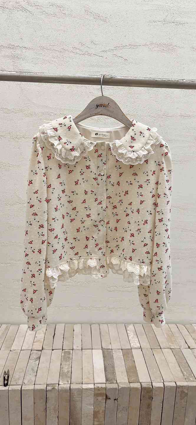 YARD韓國代購㊣女士新款推薦25秋冬職業熱賣襯衫蕾絲衫刺繡YARD襯衫/蕾絲衫