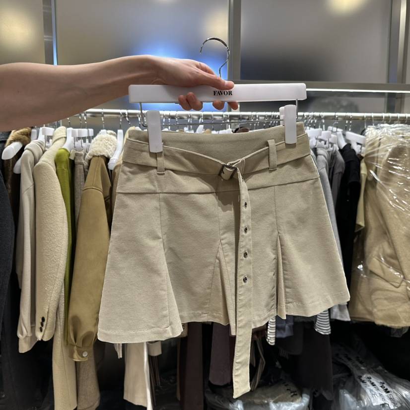 FAVOR-P韓國直郵㊣女士新款25秋冬職業推薦時尚裙褲含腰帶FAVOR-P裙褲
