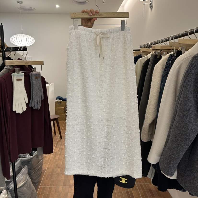 LOGON韓國直郵㊣女士新款25秋冬休閑推薦人氣熱賣時尚職業長裙LOGON長裙