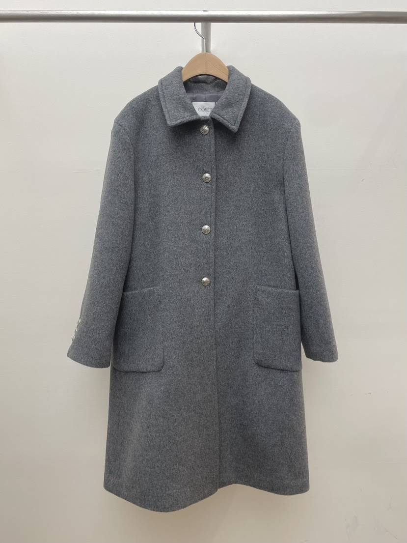 COMETE東大門㊣實拍女士新品職業時尚25秋冬熱賣中長款大衣COMETE中長款大衣