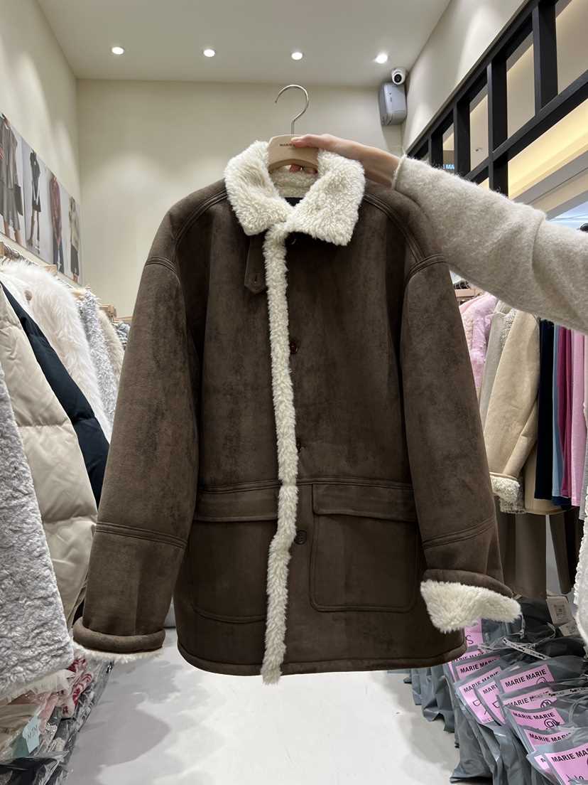 MARIE MARIE東大門㊣代購女士新品職業25秋冬時尚中長款大衣MARIE MARIE中長款大衣