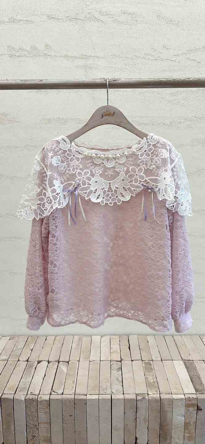 YARD韓國直郵㊣女裝新款推薦25秋冬時尚真品休閑襯衫蕾絲衫YARD襯衫/蕾絲衫