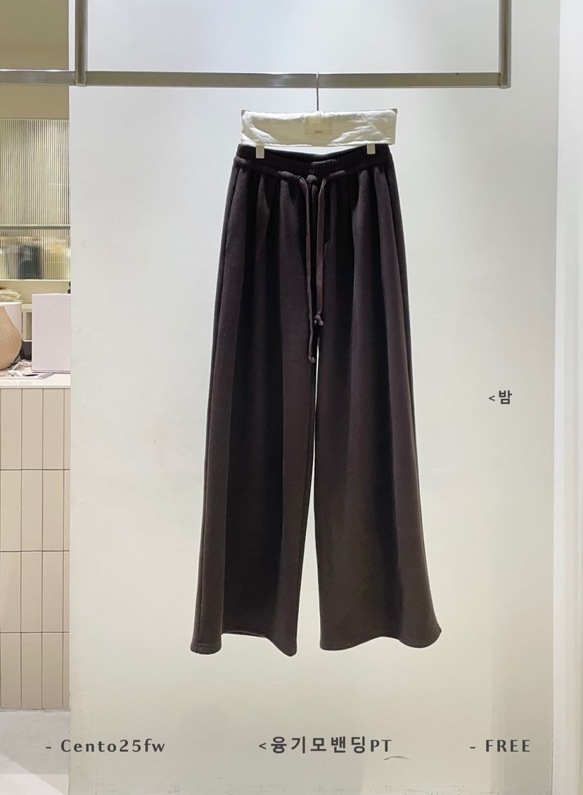 CENTO東大門㊣直郵女裝新款25秋冬時尚熱賣推薦休閑褲加絨條紋CENTO休閑褲