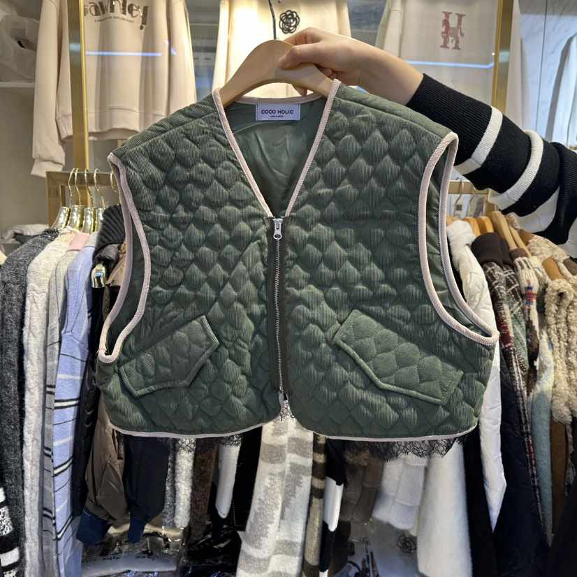 COCO HOLIC東大門㊣直郵女裝新品真品時尚推薦人氣馬甲蕾絲COCO HOLIC馬甲