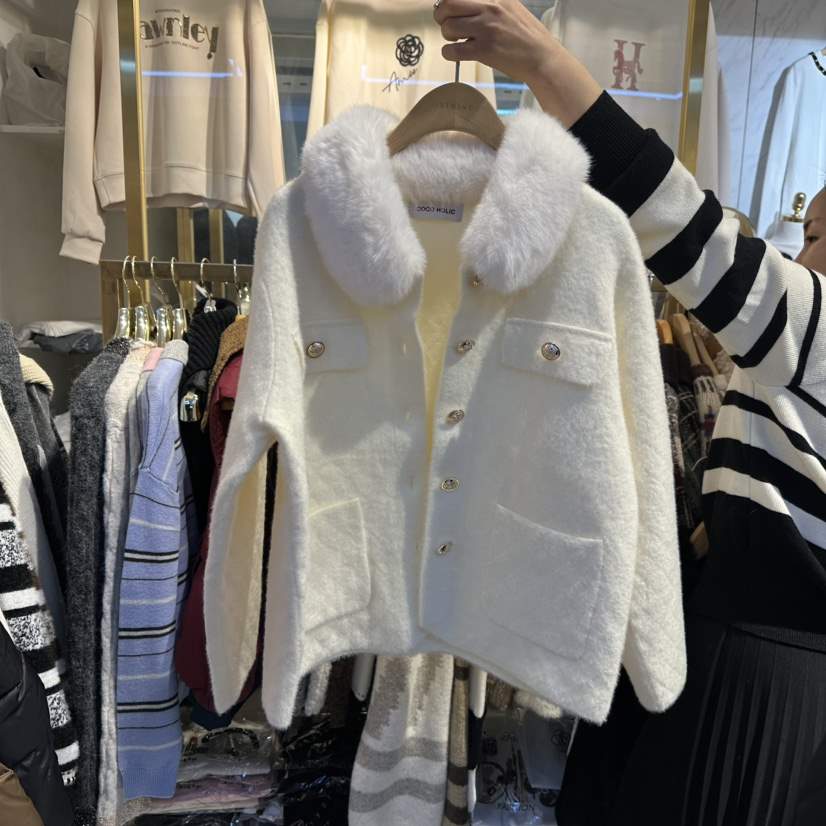 COCO HOLIC韓國代購㊣女裝新款熱賣25秋冬真品休閑人氣夾克COCO HOLIC夾克