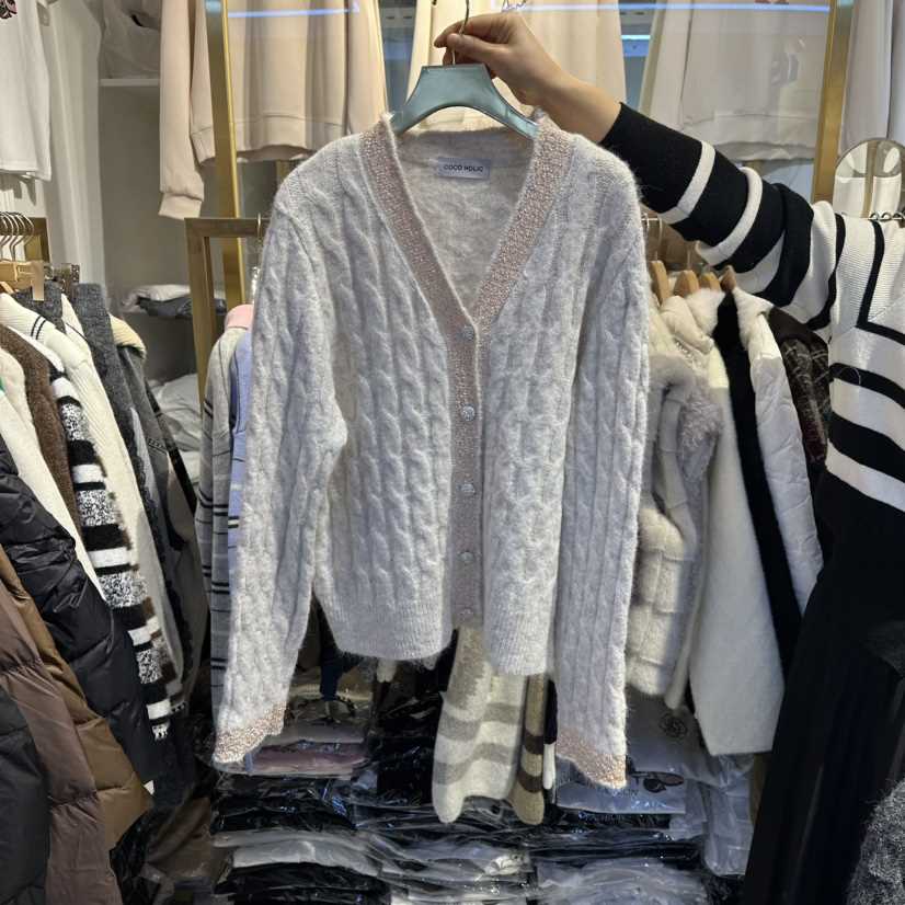 COCO HOLIC韓國直郵㊣女士新款熱賣推薦時尚真品針織衫開衫COCO HOLIC針織衫