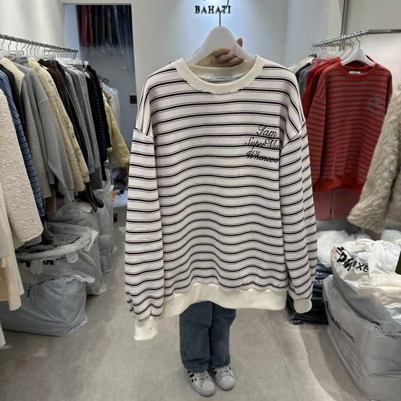 BAHATI韓國直郵㊣女裝新品時尚休閑真品熱賣25秋冬衛衣加絨BAHATI衛衣