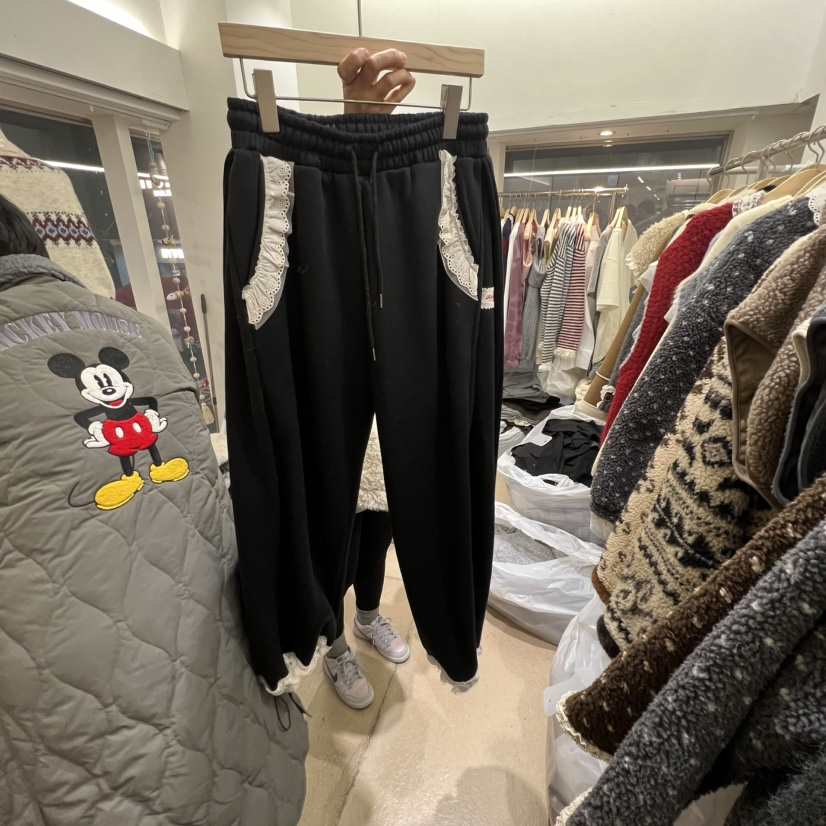 ARANCIA韓國直郵㊣女裝新款熱賣推薦真品時尚休閑褲加絨褶裥ARANCIA休閑褲