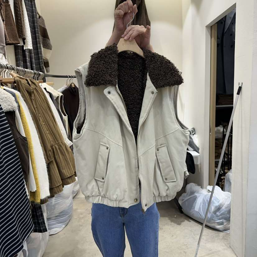 HOLYBANANA韓國直郵㊣女裝新款25秋冬人氣休閑職業時尚馬甲groovy.H/HOLYBANANA馬甲