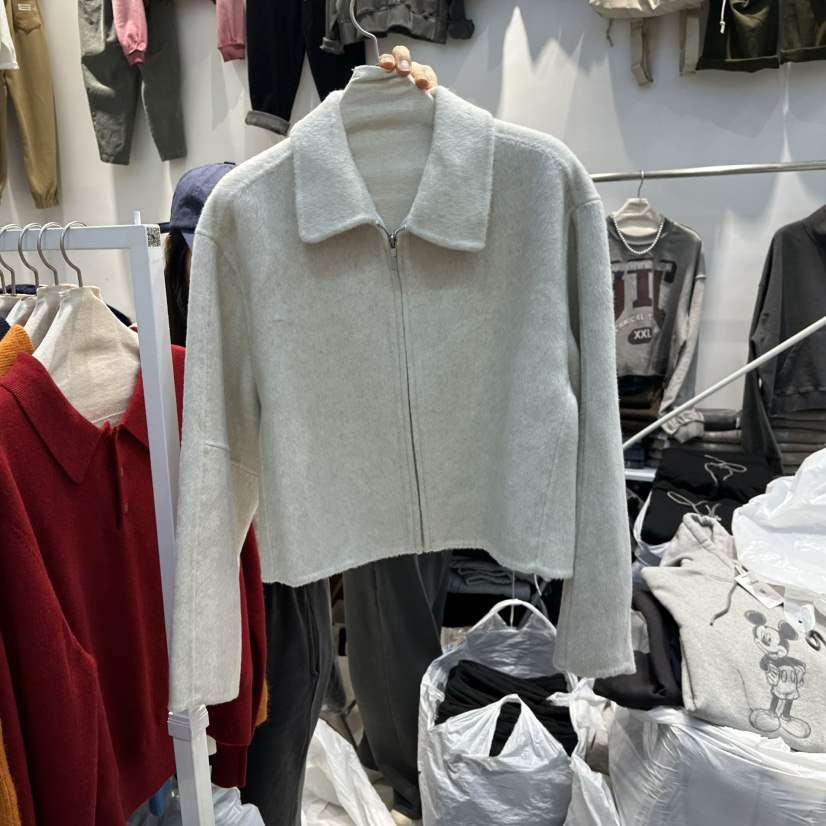 WASHBLUE韓國代購㊣女士新款休閑推薦真品時尚人氣夾克拉鏈WASHBLUE夾克